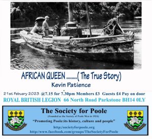 African Queen .... (The True Story) Talk on 21/02/2023 @ Royal British Legion | England | United Kingdom